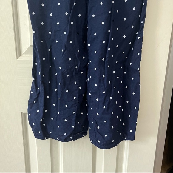 Old Navy Blue and White Polka Dot Jumpsuit - Picture 4 of 7